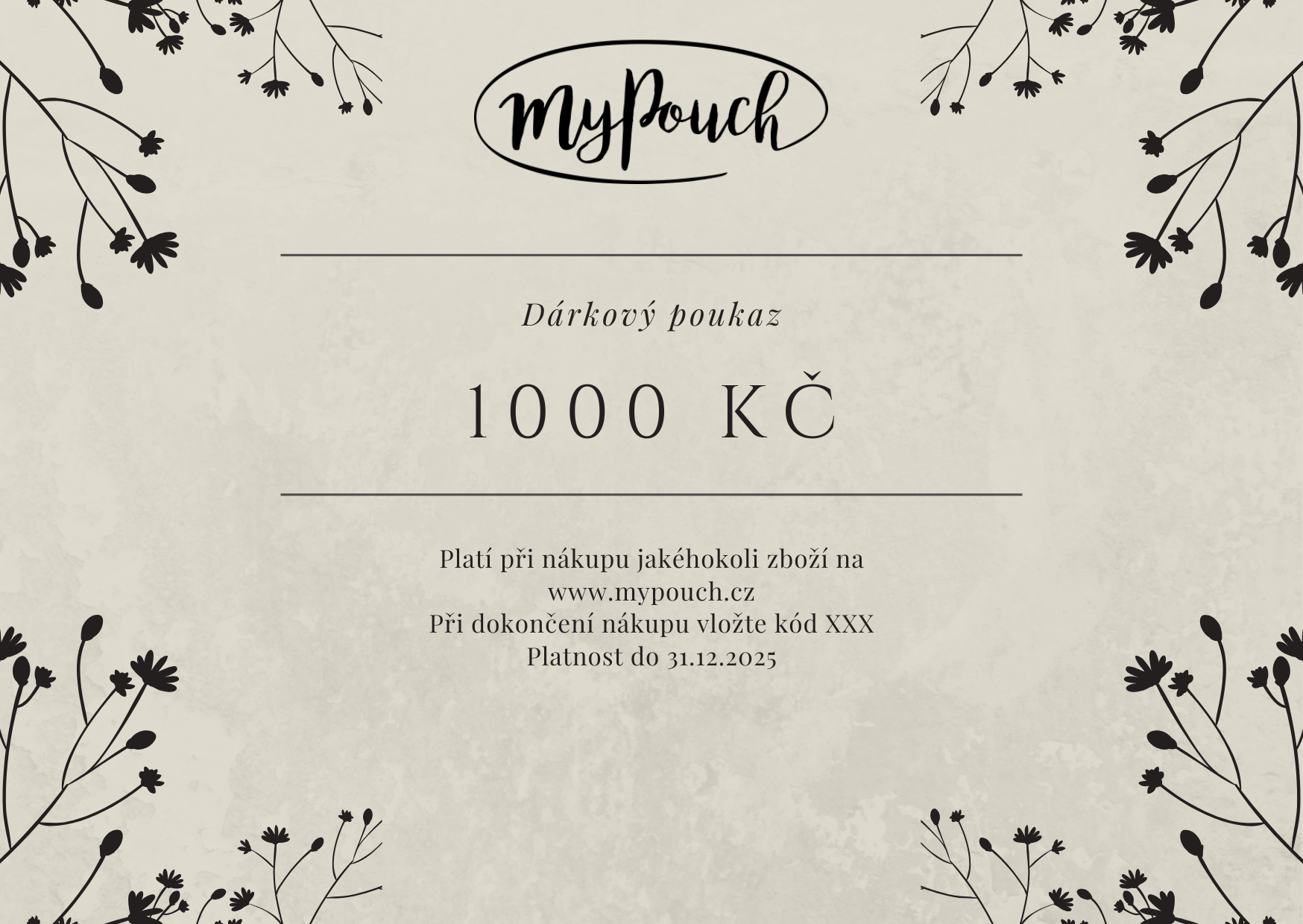 Gift voucher 1000 CZK